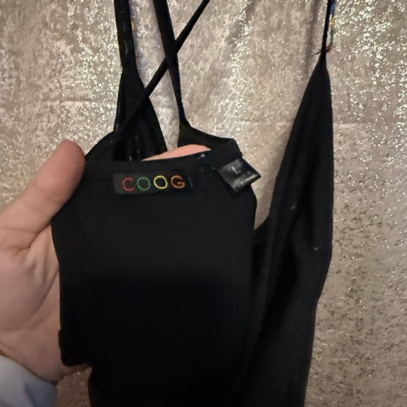 Black Coogi Logo Strappy Dress with Colorful Beads - Picture 5 of 5